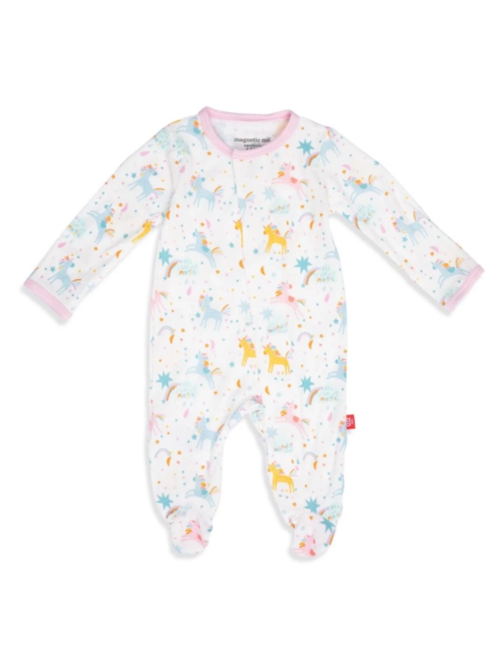 NWT Magnetic Me Magic Glitter Sparkle Modal Footie Pajamas